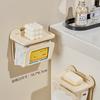 Коробка для хранения влажных салфеток, без перфорации, настенная коробка для хранения в ванной, перевернутая картонная коробка для перекачивания на кухне, стойка для туалетной бумаги
