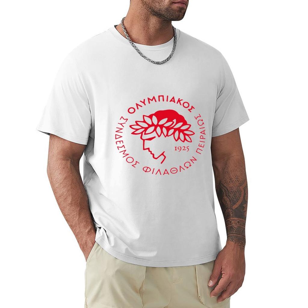 Olympiakos Tshirt Simple Casual Short Sleeve Tee