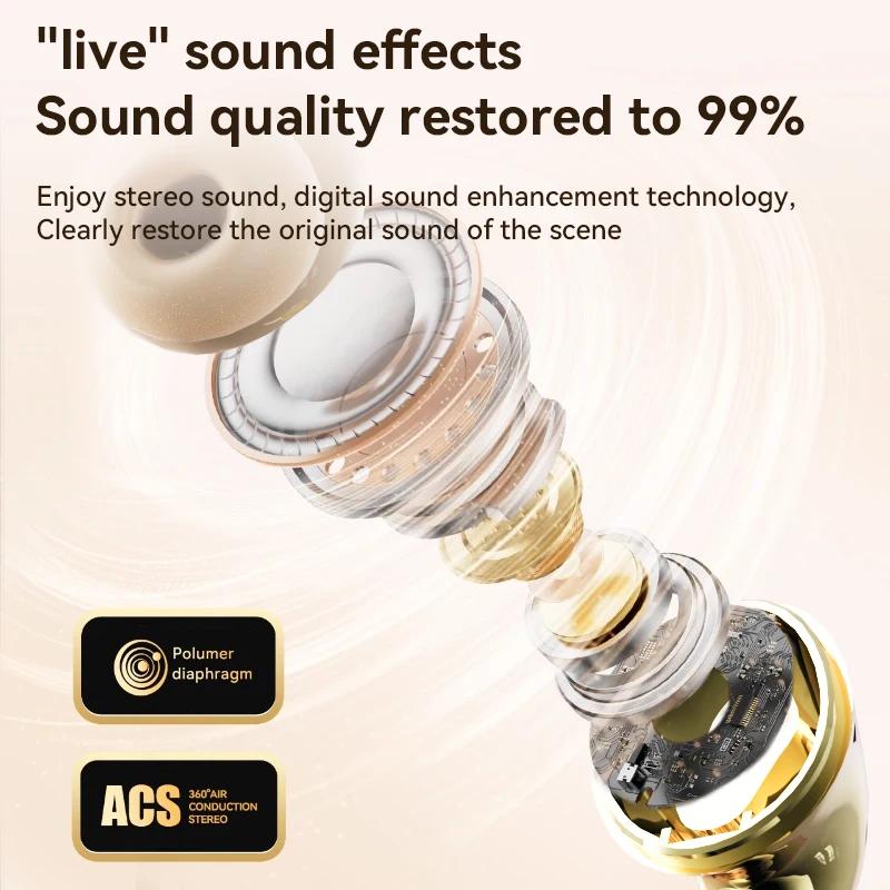 Xiaomi In-ear Type Fone De Ouvido Electroplate Bluetooth Headphone Low-latency Game Headset Commuter HD Call Sports Earplugs For Xiaomi