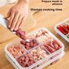 Контейнер для хранения в холодильнике, ланч-бокс, криспер для продуктов, герметичный контейнер для пищевых продуктов, замороженное мясо, 2/4/6 отделений, контейнер для хранения в холодильнике