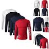Premium Quality Fashion Men's Slim Fit O-neck Long Sleeve Muscle Tee T-shirt For Casual Wear