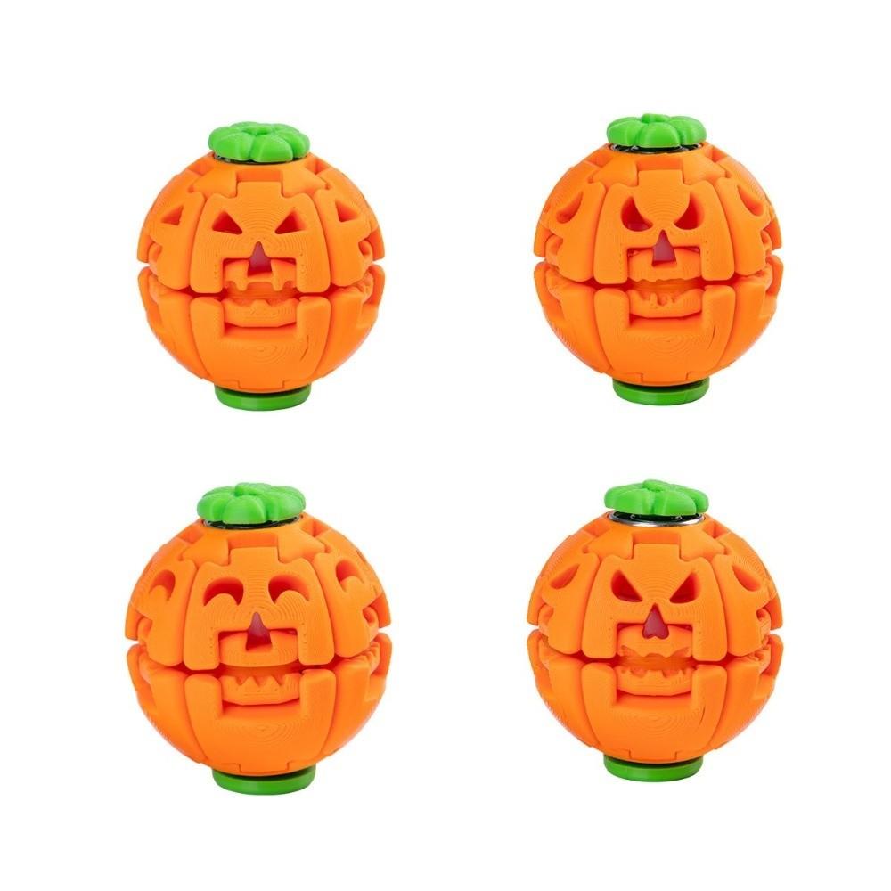 Rotating Structure Pumpkin Spinner Ball 3D Printed PLA Press Spinner Toy Desktop Fidget Toy