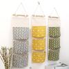 Cotton Linen Waterproof Storage Hanging Bag Multi Layer Pocket Cloth Door Storage