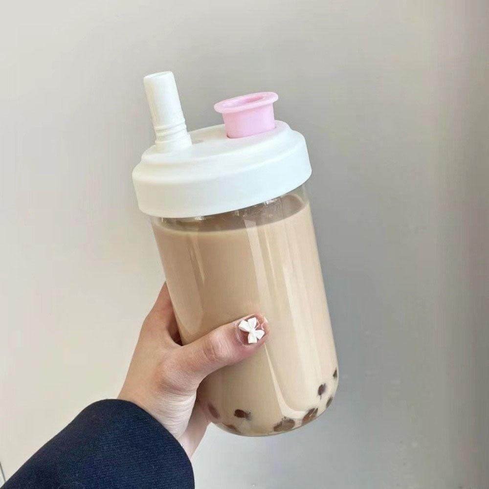 Student Large-capacity Straigh Drinking Portable Straw Cup Drink Cup Water Bottle Plastic Kettle