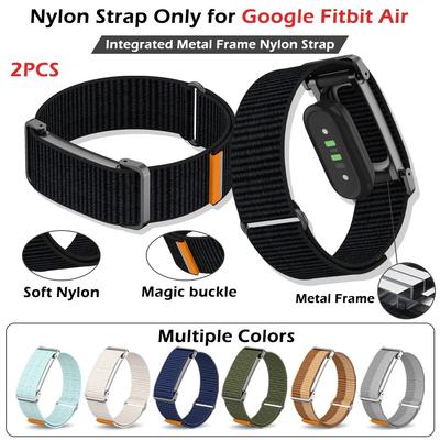 2 шт. Плетеный нейлоновый спортивный ремешок для Google Fitbit Air, эластичный, легкий, дышащий, с регулируемой петлей, браслет