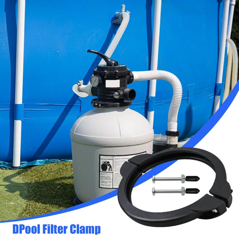 Pool Filter Clamp for 12 and 14 Inch Pump Clamp Flange Sand Filter Valve Clamp Pool Sand Filter Replacement Parts Accessories