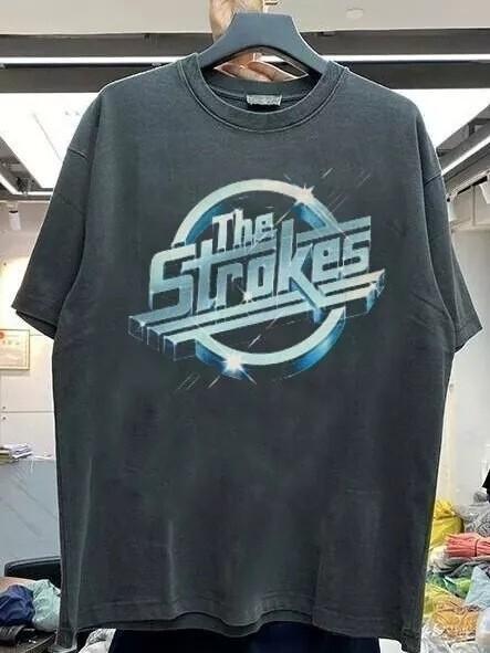The Strokes Rock Band T-Shirt Indie Rock Music Graphic Tee Black S-5XL