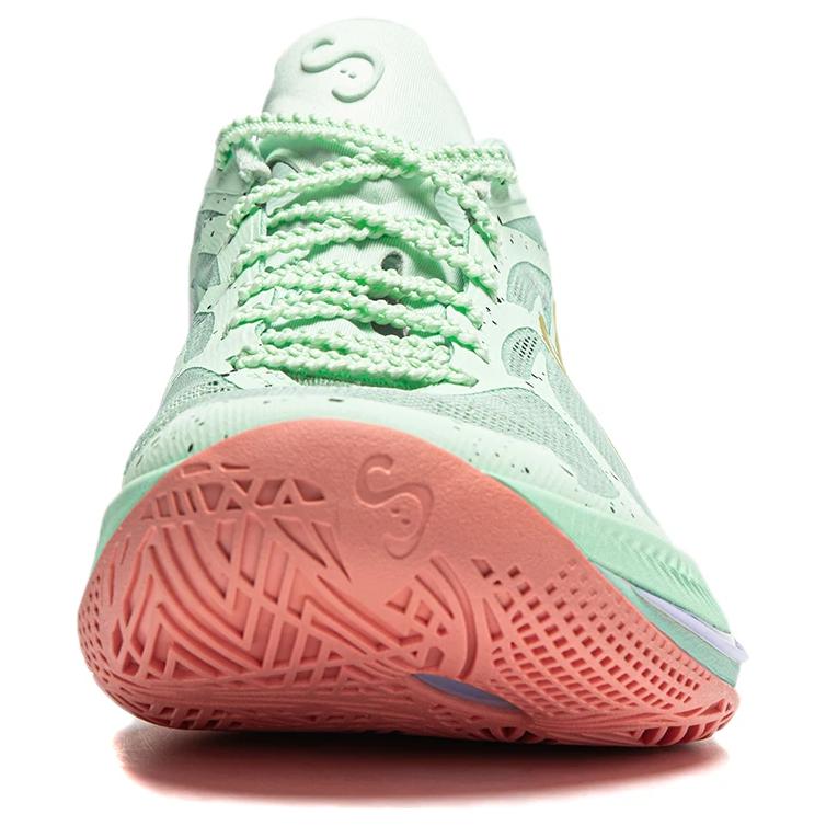 Li Ning Sonic 12 Lightweight Rebound Stability Support Shock Absorption Slip Resistant Wear Resistant Breathable Low Top Basketball Shoes ABAU019-5