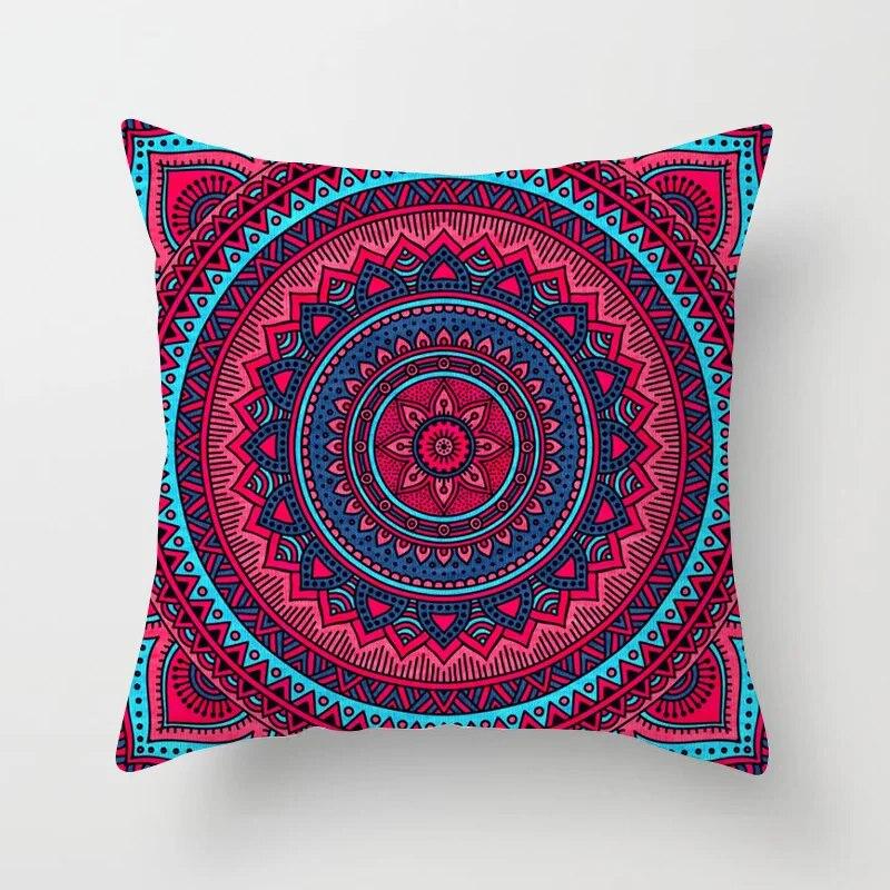 Multi-Printing Sofa Pillow Covers Bedroom Home Decor Car Office  Mandala Pattern Cushion