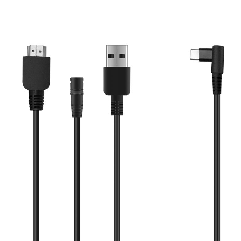 3-в-1 Кабель для синхронизации данных Шнур для Kamvas Pro 12 KamvasPro 13 KamvasPro 16 Графический планшет Монитор Кабель