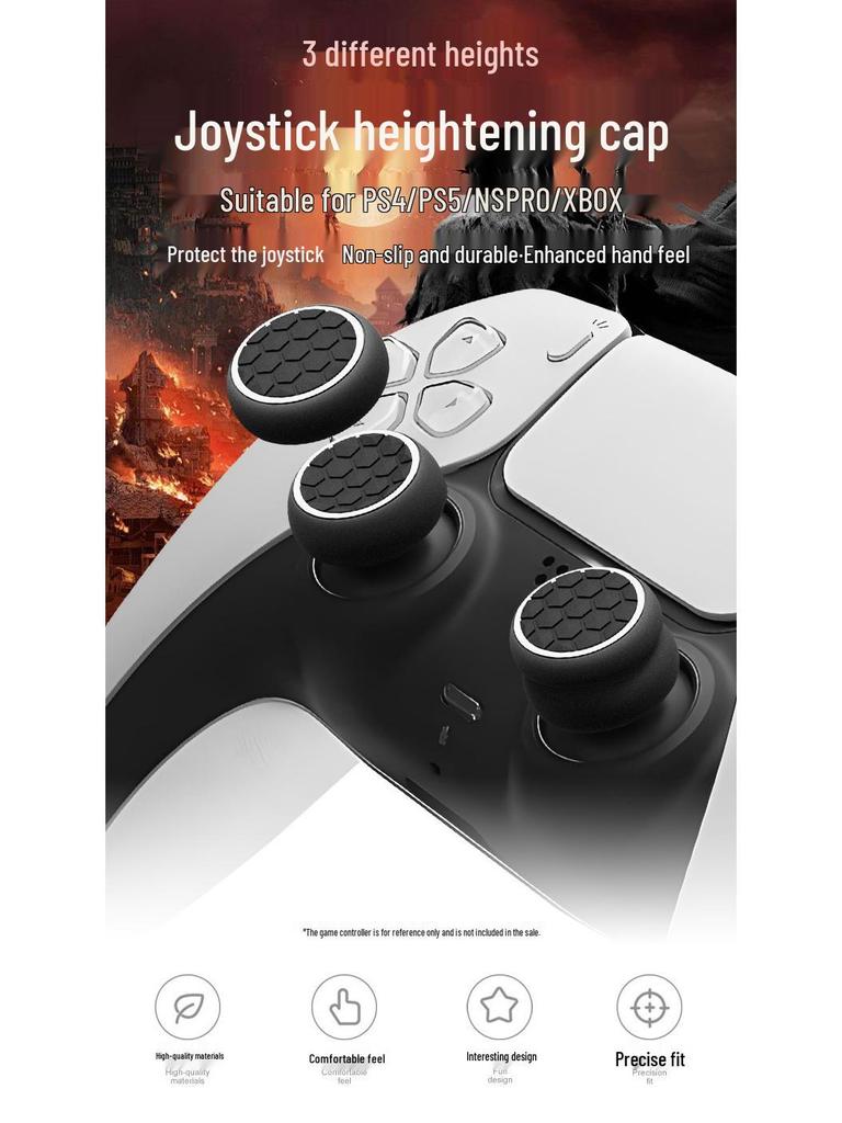 Силиконовые накладки на стики для контроллеров PS4/PS5/Xbox – Набор из 3 штук