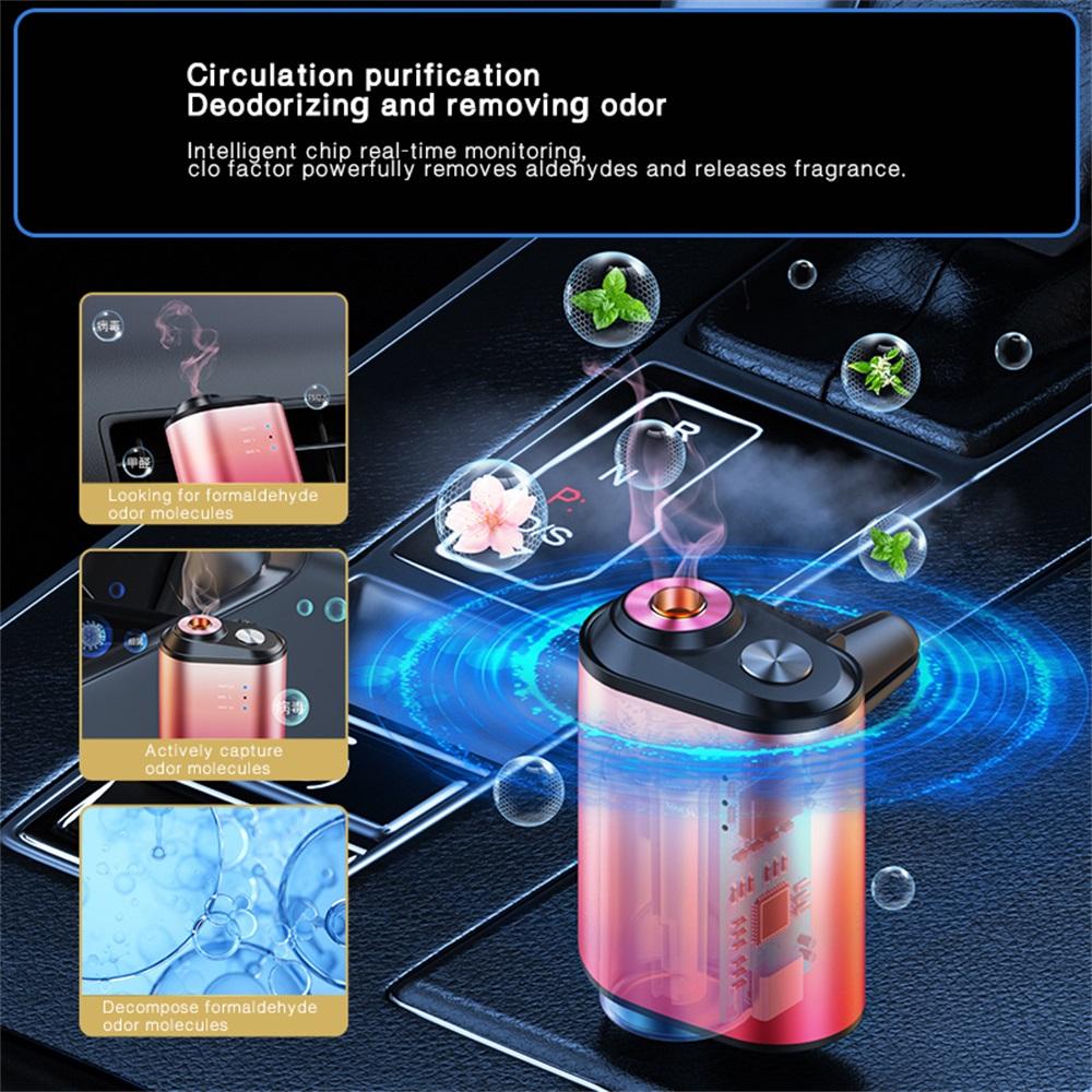 Автомобильный электрический диффузор воздуха, парфюмерный освежитель воздуха, машина для ароматерапии, интеллектуальный индукционный старт-стоп, высококачественная ароматерапия