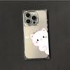 Прозрачный квадратный чехол-трубка для защиты iPhone 15 Plus 11 13 16 ProMax 12 14 Pro Max, защита от окисления, чехол с рисунком «Привет, маленький котик»