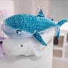 Simulation Cartoon Blue And White Shark Plush Toy Whale Baby Soft Animal Pillow Doll Children's Funny Birthday Gift