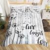 Dandelion Duvet Cover Full Queen Botanical Floral Bedding Set Nature Theme Butterfly Dandelions Comforter Cover For Boys Girls