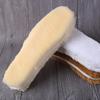 2 Pairs Shoe Insole Insert Fall Winter Warm Thick Fuzzy Wool Blend Soft Cushioning Men Women Snow Boot Inner Sole Foot Pad