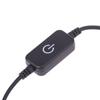DC 5V Usb Led Inline Touch Dimming Switch 30Cm Кнопка Вкл. Выкл. Удлинительный кабель Шнур Димер Для Одноцветной Светодиодной Ленты