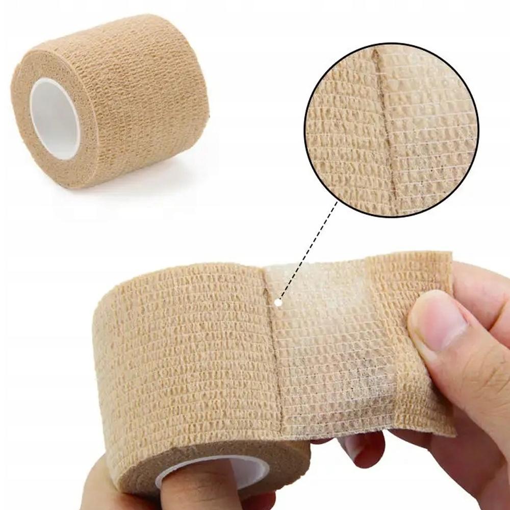 Cohesive Self-Adhesive Bandage 10cm x 4.5m Flesh Color Elastic Latex-Free Coban 1 Piece