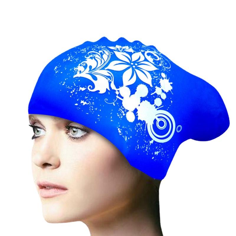 New Silicone Swimming Cap Long Hair Women's Waterproof Swim Caps Ladies Diving Hood Hat Kids Garras Natacion Casquette