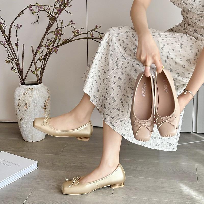 Высококачественная женская обувь, базовые женские туфли на плоской подошве, повседневные туфли на плоской подошве, женские туфли с завязками-бабочками, с мягкой подошвой, для активного отдыха