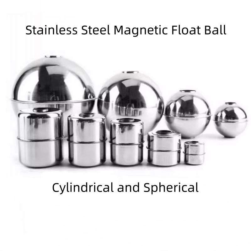 10pcs 304 Magnetic Stainless Steel Float Ball Switch Accessories 52x52x15mm Water Level Detection for Industrial Use