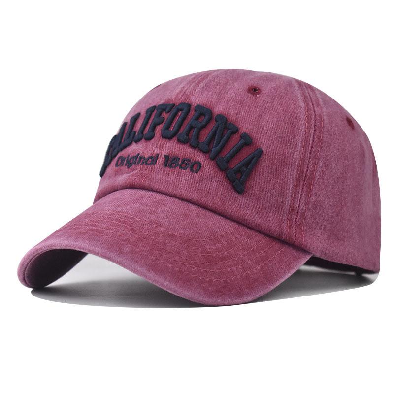 Cotton Baseball Hat With Letter Embroidery For All Seasons