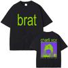 T-Shirt Brat Album Print Men Women Cotton Hip Hop Oversized Tshirt Short Sleeve T Shirt