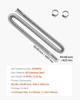 Exhaust Hose, 1490mm Stainless Steel Exhausts Hose, Diesel Heater Flexible Exhaust Pipe with 2 Hose Clamps, Exhausts Hoses Kit Diesel Heater