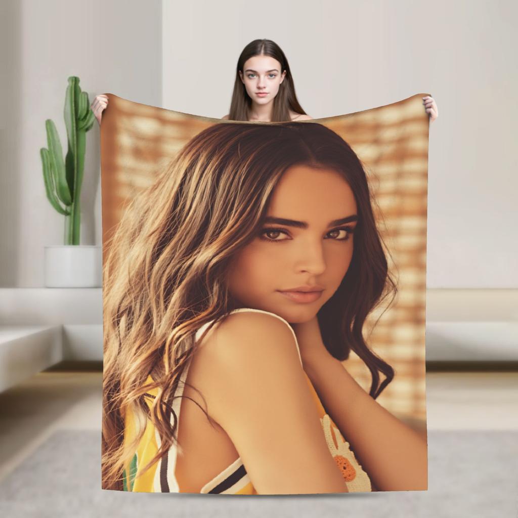 Actor Sofia Carson Plush Blankets Kids Adult Flannel Throw Blanket For Bedroom Warm Design Quality Bedspread Birthday Gift