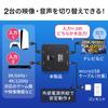 Sanwa Direct HDMI 4K 60Hz 2 PS5 HDR Переключатель, совместимый с 120 Гц/8K, 1 вход/1 выход, ручное/автоматическое переключение, совместимый, компактный, совместимый,