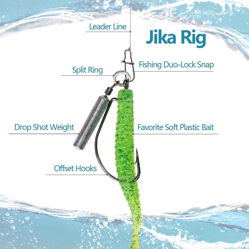 THKFISH Fishing Free Rig Drop Shot Sinker Cover Thin Shape 25-Piece Weight, Sinker, Ring, 14g,