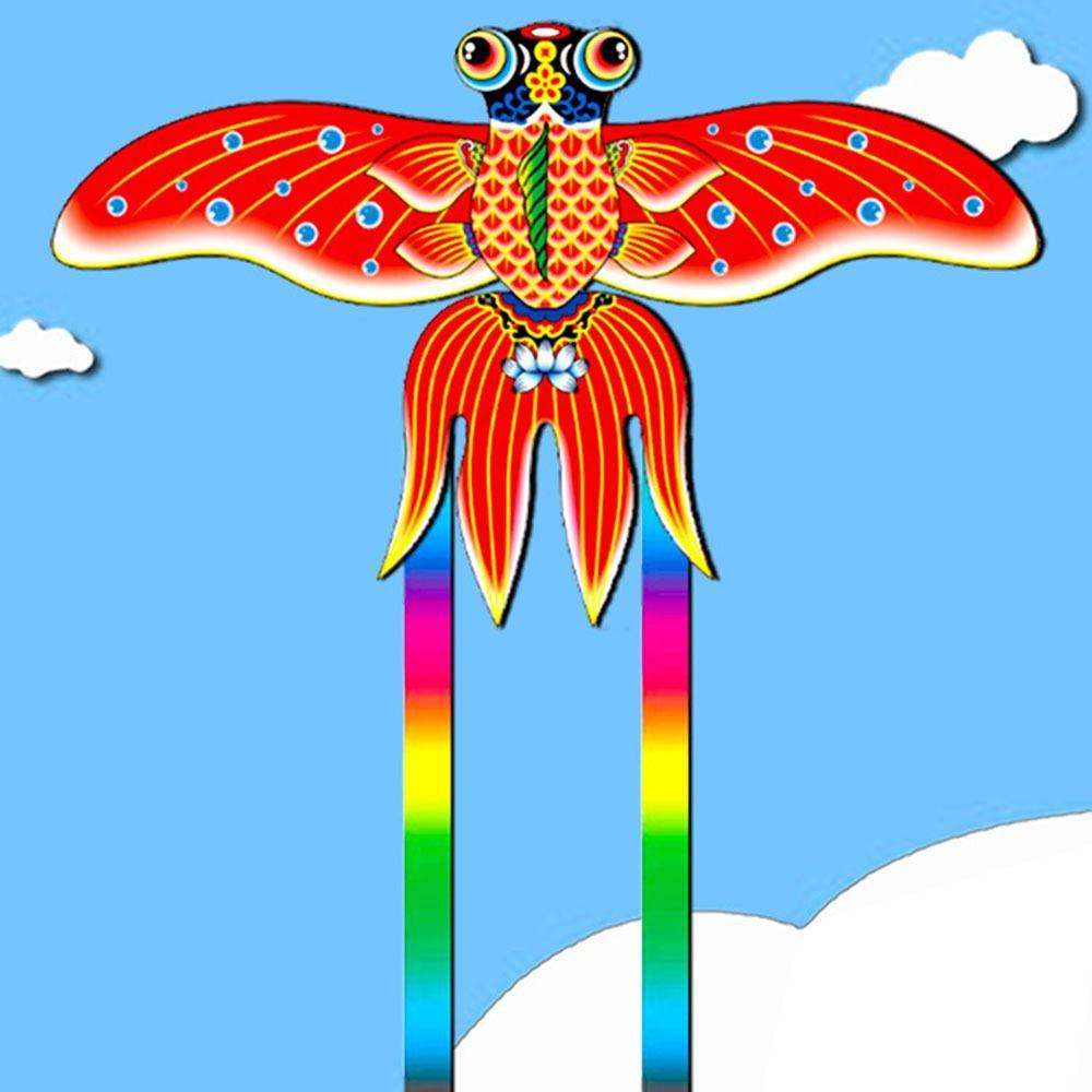 Cartoon Fishing Rod Kites Lightweight Flying Kites Funny Long Tail Kites Kids Gift