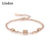 Линдон циркон браслет ювелирные изделия геометрические бусины браслеты-цепочки модный тонкий свадебный подарок для подруги женщин