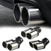 Universal Car Auto Exhaust Muffler Tip Stainless Steel Pipe Chrome Trim Modified Car Rear Tail Throat Liner Accessories