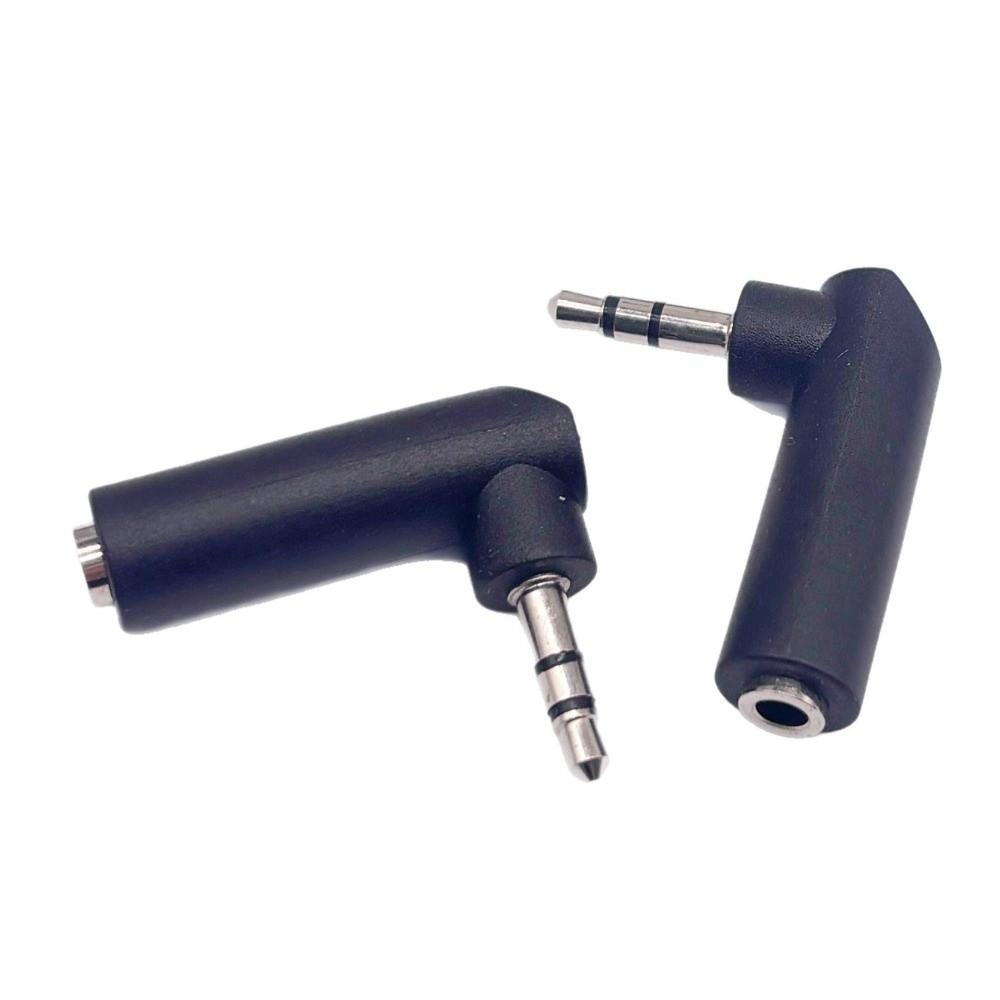 10PCS 90 Degree Right Angle 3.5mm Audio Adapter Male to Female AUX Connector for Headset