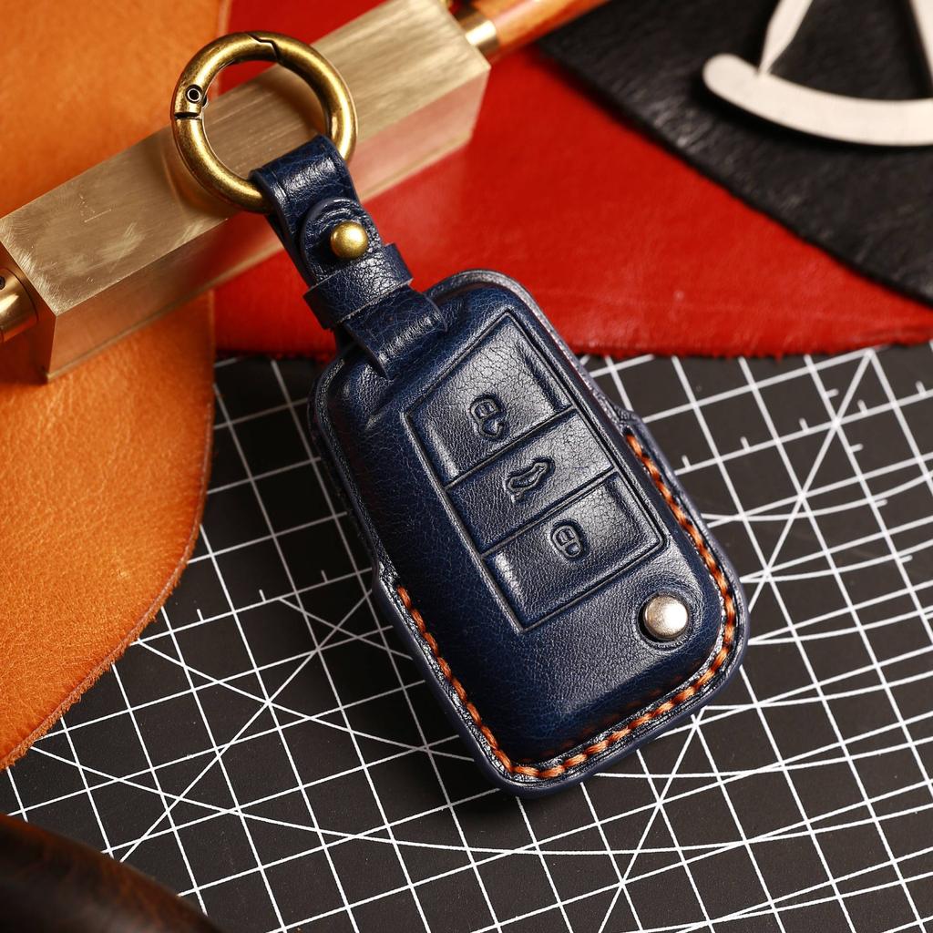Кожаный чехол для ключей от машины, брелок, аксессуары для Volkswagen Vw Golf 7 CC 280 330 Touran Lamando Sportsvan Passat, держатель для ключей