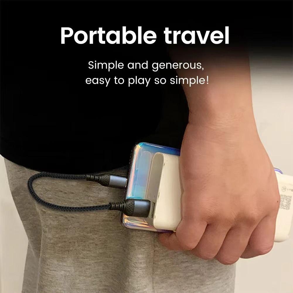 6A 66W USB To Type C Line 0.25/0.5M Data Cable Universal Short USB-C Cable Camera