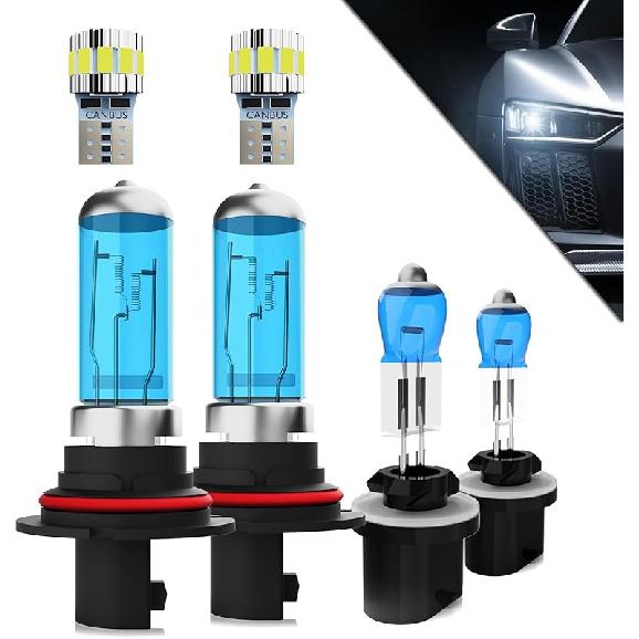 Halogen Headlights Fit For Nissan Altima 2019-2020 Headlight Bulbs,9005/H10/HB3 High Beam + H11/H8/H9 Low Beam Bright Front Car Lights,Plug And