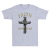 Jesus Christ Cross Faith Over Fear Quote Saying Christian Unisexs Black Tshirt