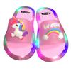 Girl Slippers Children Unicorn LED Kids Slippers Baby Sandals Kids Shoes for Girl Boys Light Up Shoes Toddler