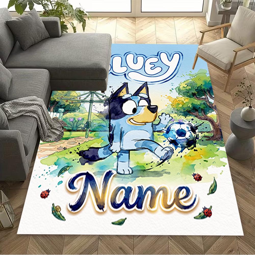 Winter Sports Fun Customizable Name Floor Mat Perfect for Hallway Decorate room Playrooms Balcony Antislip Carpet Anime Office Decor Gift for Festival