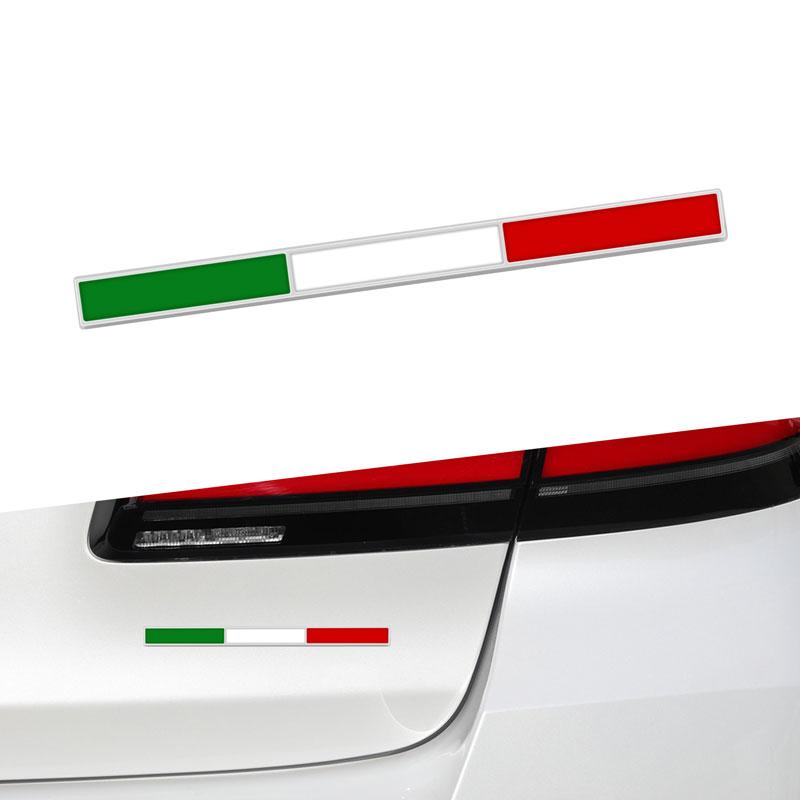 3D металлический сплав, французский, немецкий, итальянский, испанский трехцветный флаг, значок для кузова автомобиля, боковая задняя эмблема багажника, декоративная наклейка для мотоцикла