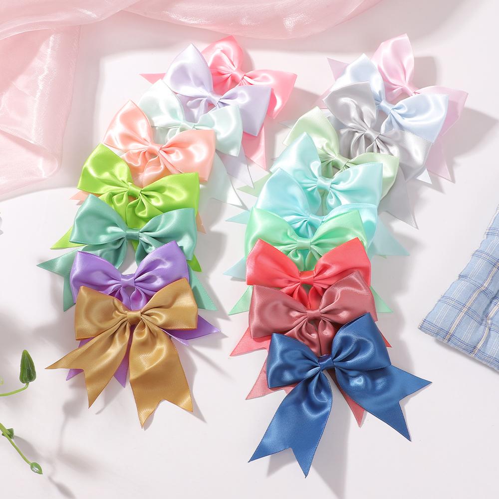 40pcs Random Color Lovely Big Bow Hair Clips for Kids Girls Handmade Hairpins Barrettes Headwear Hair Accessories