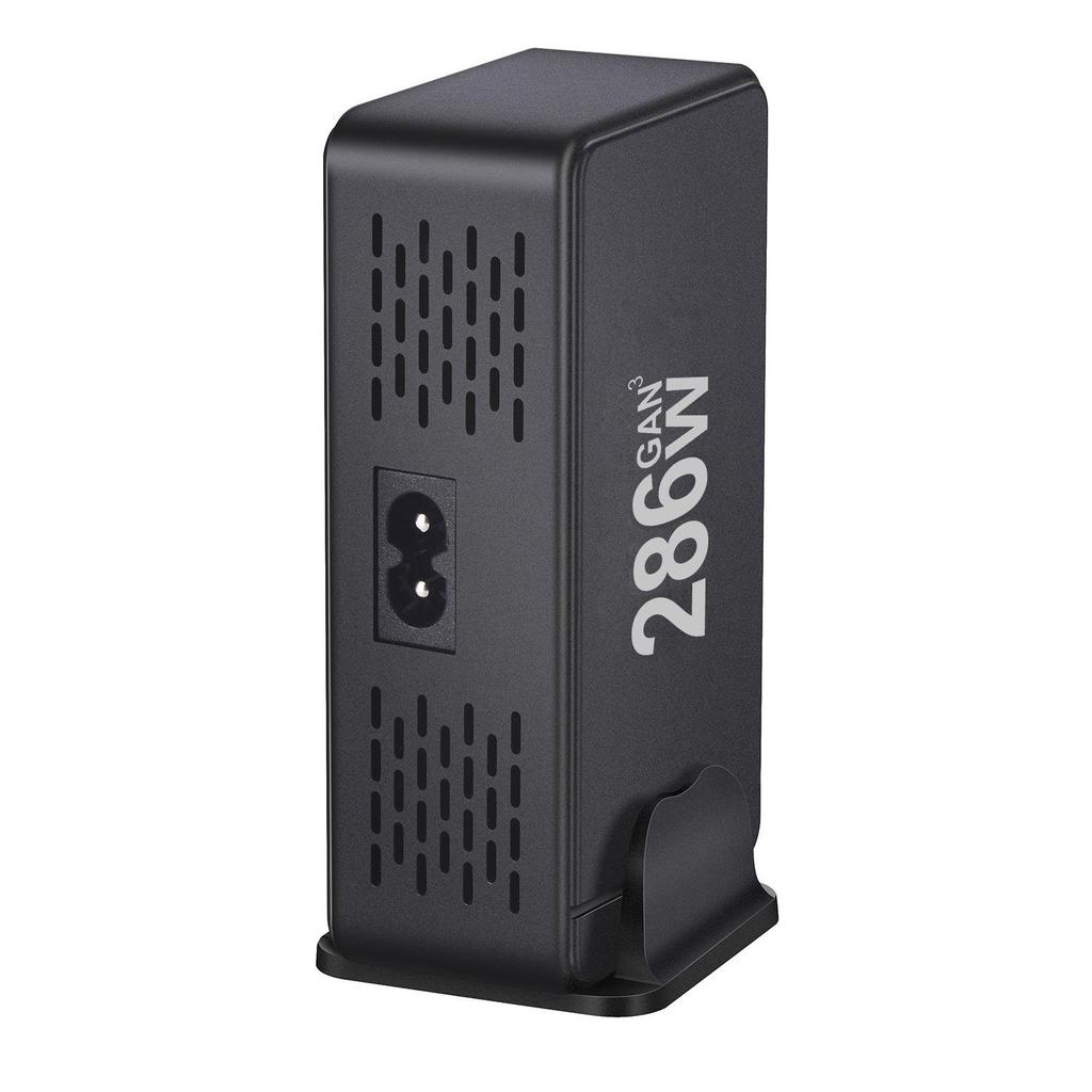 286W GaN Desktop PD Charger: 6 USB-C/2 USB-A Ports, Multifunctional Adapter