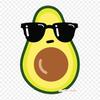 Avocado Sunglasses Guacamole Avocado Iron On Heat Transfer Printing Vinyl Patches Sticker for Clothes DIY Appliques Washable Patches
