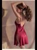 Yiyue Women's Satin Silky Hollow Sexy Pajamas Lingerie Nightdress 8358