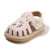 Girls' Embroidered Closed-Toe Walking Shoes Summer Soft Sole Non-Slip Princess Sandals0-1Breathable2Children's squeaky shoes