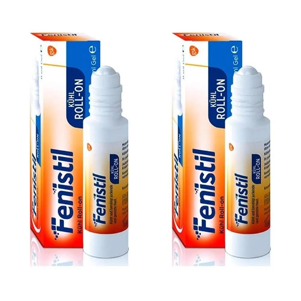Fenistil Cool Ролик-аппликатор 8 мл 2 шт. Fenistil cool roll-on средство от укусов насекомых, 8 мл