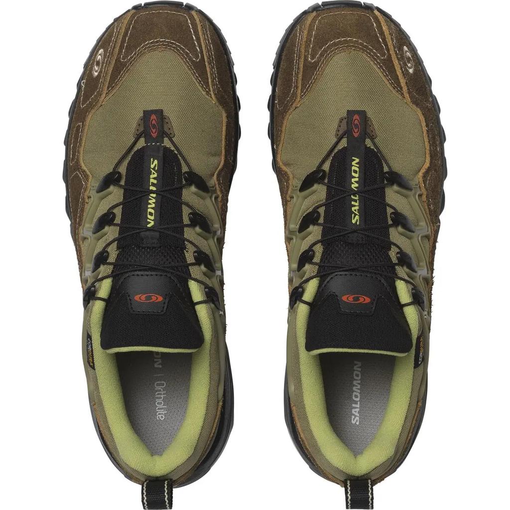 SALOMON Acs+ Escape Classic Удобная Амортизация Поддержка Прочные Легкие Кроссовки с Низким Верхом Унисекс кроссовки Зеленый Коричневый 477951
