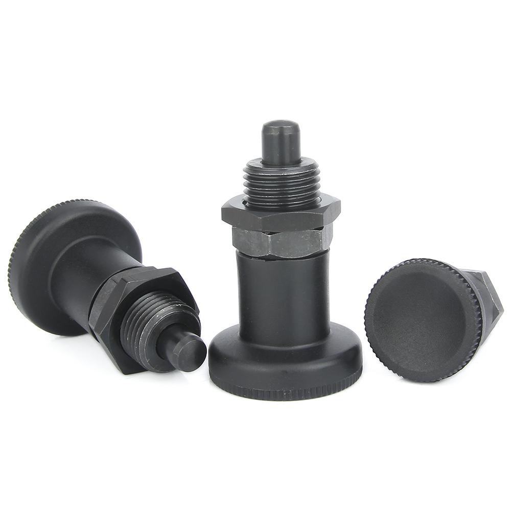 M12/16 Thread Sefl-Locking/Return Type index plunger Spring plungers Plastic Knob Spring Lock Pin Fine Thread Knob Plunger